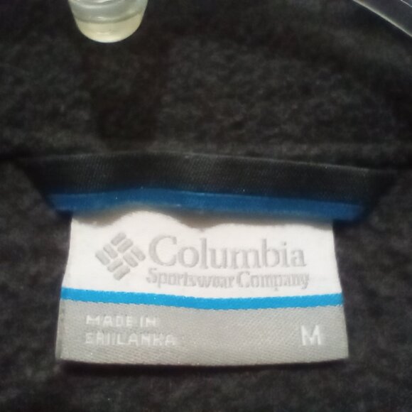 Mens Gray Columbia Polar Fleece Jacket sz M - Picture 5 of 6